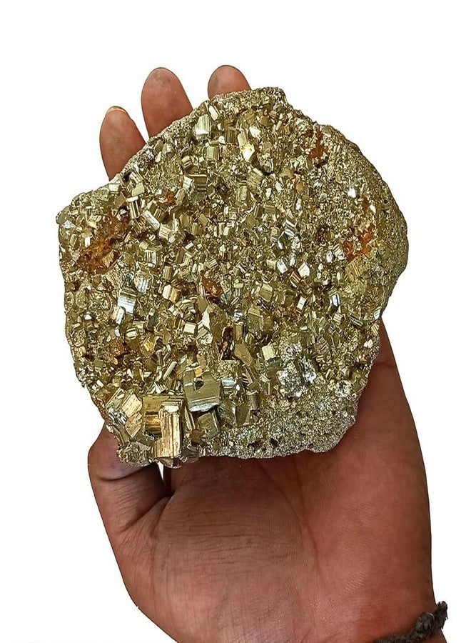 Crystu AAA Natural Certified Original Pyrite Rough Stone Cluster Weight 1000 gram - Image 3